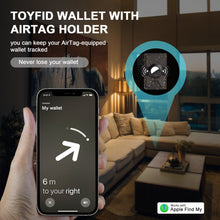 TOYFID Best Mens Forged Carbon Fiber Wallet with Airtag Holder & Expansion Board