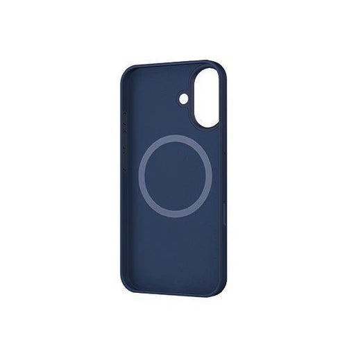 Coque silicone MagSafe iPhone 16 - Bleu