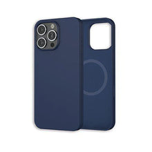 Coque silicone MagSafe iPhone 16 Pro Max - Bleu